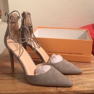 public desire volt tie up heeled shoes